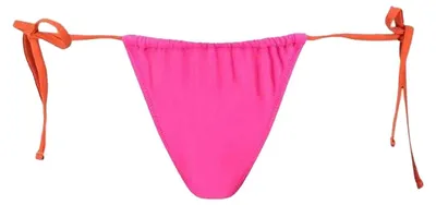 Zdjęcie produktu dla Dół od bikini Puma Swim Women Side Tie Tanga String 1P majtki kąpielowe damskie różowe (938066-02)
