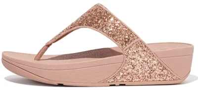 Produktbild von Fitflop Women's Lulu Glitter Flip Flops, Toe-Post Sandals, Comfortable with Natu