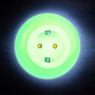 Produktbild von LED Nachtlicht-Steckdosen-Adapter Orientierungslicht LED-Licht mit Dämmerungssensor und Steckdose Stimmungslicht
