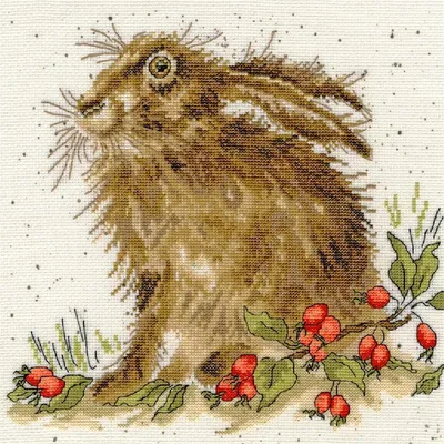 Immagine prodotto di Set punto croce Bothy Threads "Hippie bunny", 26x26cm, xhd38, schema di conteggio