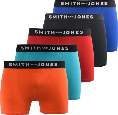 Produktbild von Smith & Jones - "Tovin" Boxershorts für Herren(5er-Pack) BG1753 (M) (Bunt)