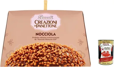 Produktbild von Bauli creazioni di panettone nocciola mit Piemont-Haselnusscreme IGP 750 g + Italian gourmet polpa 400g
