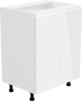 Obrázek produktu pro Kondela Dolní kuchyňská skříňka Aurora D602F - bílá / bílý lesk
