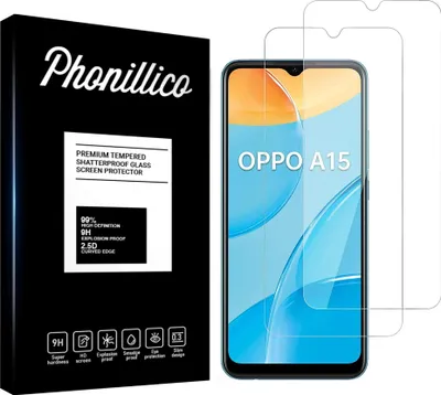 Immagine prodotto di Vetro temperato per Oppo A15 [2 pezzi] Pellicola protettiva dello schermo Antigraffio Vetro Resistente Phonillico®