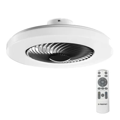 Obrázek produktu pro Stropní ventilátor Noaton®  12058B Triton s osvětlením, černý, LED stmívatelný 50W, 3 teploty barev, dálkové ovládání