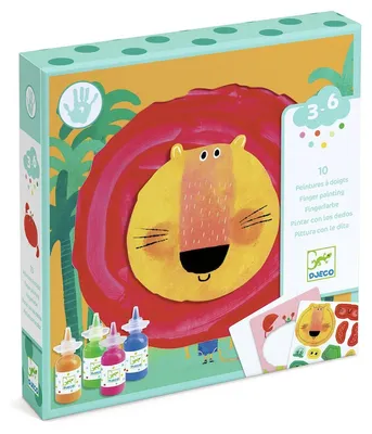 Image de Djeco - Animaux amusants - Peintures à doigts