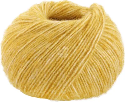 Produktbild von Lana Grossa - Natural Alpaca Pelo 0027 senfgelb meliert