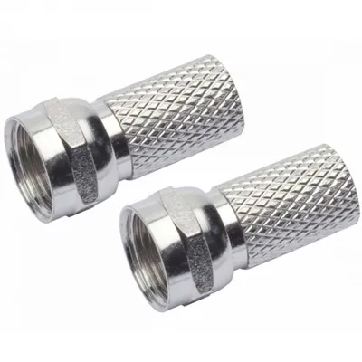 Produktbild von VIVanco™Hochwertige SAT F Stecker mit Wetterschutzdichtung, 7mm, wetterfeste Ausführung, 2 Stück
