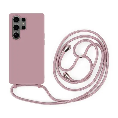 Produktbild von Handykette für Samsung Hanyhülle mit Band Hülle mit Kodel Smartphone Halskette Galaxy S24 Ultra Rosa