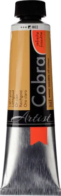 Image de Cobra Artist peinture à l'huile mélangeable à l'eau en tube 40 ml, teinte Rich Gold 802