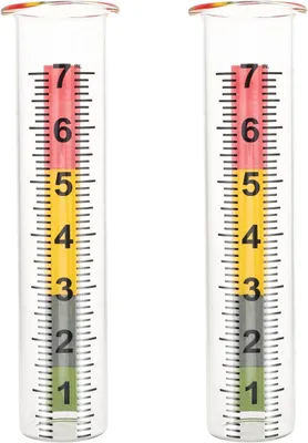 Produktbild von Frostsicherer Regenmesser aus klarem Glasrohr mit präziser Skala für Garten und Rasen