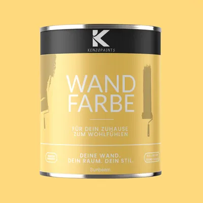 Produktbild von Kenzopaints 1Liter Wandfarbe Designfarbe Innenfarbe - Sunbeam