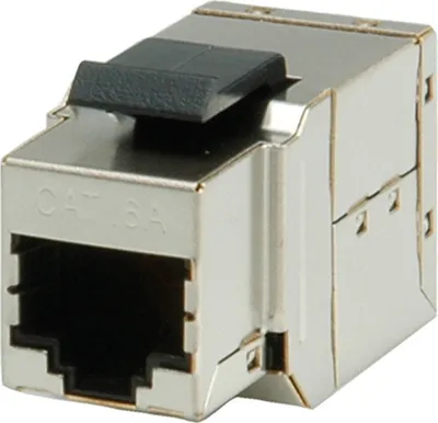 Produktbild von ROLINE RJ-45 Kupplung, Keystone, geschirmt, Cat.6A (Class EA)