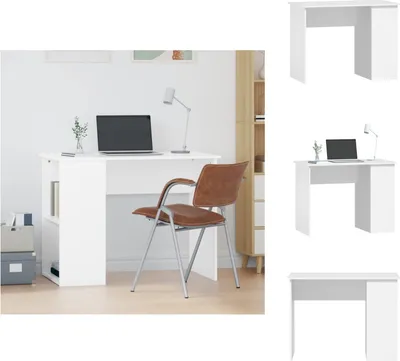 Produktbild von vidaXL Schreibtisch Weiß 100x55x75 cm Holzwerkstoff -  Schreibtische