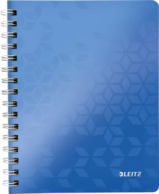 Produktbild von Blok poznámkový linajkový Leitz WOW A5 metalický modrý