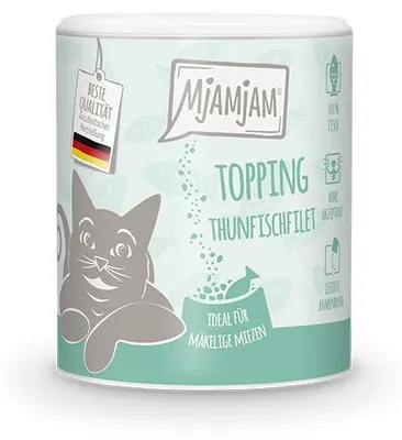 Image de MjAMjAM Topping, filet de thon – Friandise pour chats, lyophilisée, 60 g