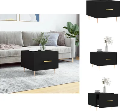 Produktbild von vidaXL Couchtisch Schwarz 50x50x40 cm Holzwerkstoff -  Couchtische