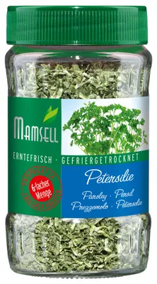 Produktbild von MAMSELL Petersilie, gefriergetrocknet, 15g - 100% Natur, erntefrische Qualität