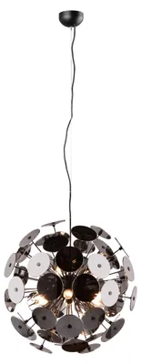 Zdjęcie produktu dla Lampa wisząca DISCALGO czarna 6xE14x40W szkło wym:150x54x54cm IP20 Trio