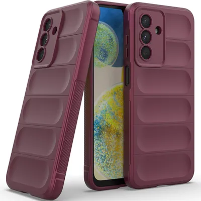 Produktbild von Handyhülle für Samsung Galaxy A26 Weich TPU Silikon Stossfest Anti-rutsch Hülle bordeaux