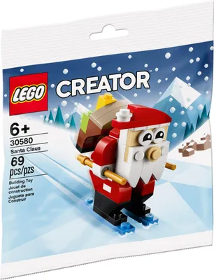 A LEGO Creator Santa Claus building toy set packaging.