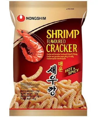 Produktbild von Pikante Krabbenchips 75g - Nong Shim