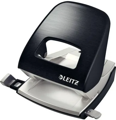 Produktbild von Leitz NeXXt 5006, 30 Blätter, Schwarz, Silber, Metall, 8 cm, 5,5 mm, A4, A5, A6, Folio, US-Quart, 8 x 8 x 8 cm