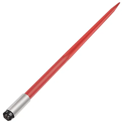 Immagine prodotto di Picchetto per fieno VEVOR, 49 pollici, picchetto per balle, capacità di carico 4500 libbre, picchetto per balle, fissaggio rapido, picchetto quadrato per balle di fieno, larghezza 1 3/4 pollici, forche per balle con rivestimento rosso, picchetto per balle con dado esagonale e manicotto per pale, trattori, caricatori
