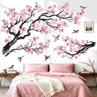 Produktbild von Geoptimierte Titel Unyqoos® Wanddekoration mit rosa Blumen und Vögeln - Charmantes Design für jeden RaumKurze Verkaufsbeschreibung Entdecken Sie die bezaubernde Unyqoos® Wanddekoration mit rosa Blumen und Vögeln, die jedem Raum einen Hauch von Eleganz verleiht. Ideal für Wohnzimmer, Schlafzimmer oder Flure.Ausführliche Produktbeschreibung Die Unyqoos® Wanddekoration ist aus hochwertigem Material gefertigt und besticht durch ihr charmantes Design mit rosa Blumen und Vögeln. Sie eignet sich perfekt für ver