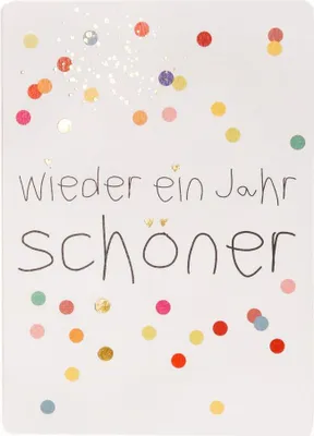 Produktbild von Postkarte "Wieder ein Jahr schöner"