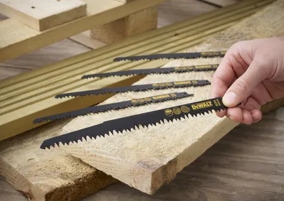 Produktbild von DeWALT DT2352-QZ, Jigsaw blade, Holz, Hartstahl (HCS), Schwarz, 24 cm, 5 mm