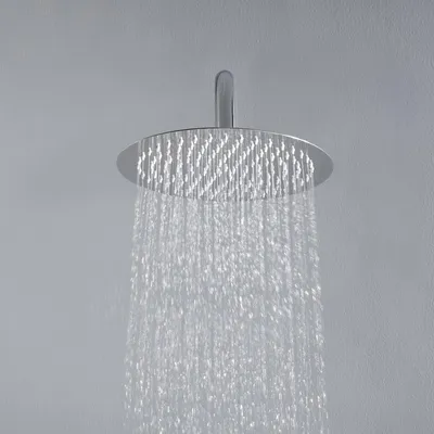 Imagen del producto de Ducha de acero inoxidable, de 20 cm de diámetro, redonda, cromada, para ducha