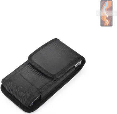 Produktbild von Holster Gürteltasche kompatibel mit Wiko 10 Holster Gürtel Tasche wasserabweisend Handy Hülle Schutz Hülle Outdoor schwarz K-S-Trade
