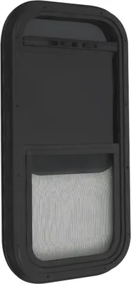 Productafbeelding van Camperraam 300 x 600 mm/350 x 550 mm/380 x 610 mm met vliegengaas, verticaal schuifraam en uitzetraam (300 x 600 mm)