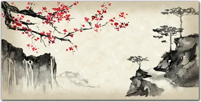 Produktbild von Coloray - Bild aus Glas - 120x60 cm - glasblock mit bild gehärtetes Glas wohnzimmer Dekoration wanddekoration Küche - Asian Baum