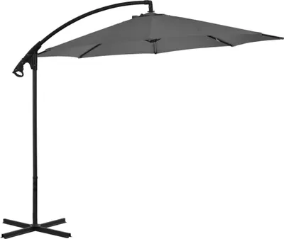 Produktbild von Ampelschirm mit Stahl-Mast 300 cm Anthrazit