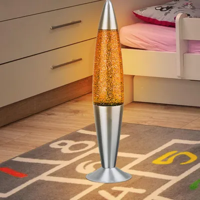 Produktbild von Lavalampe, Glitzereffekt, orange, Höhe 42,5 cm