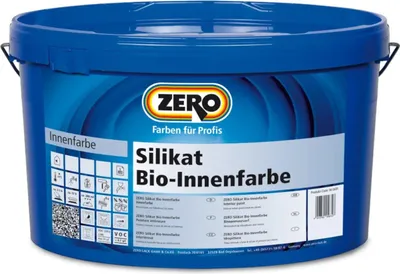 Produktbild von ZERO Silikat  Innenfarbe 2,5l weiss stumpfmatte Mineralfarbe