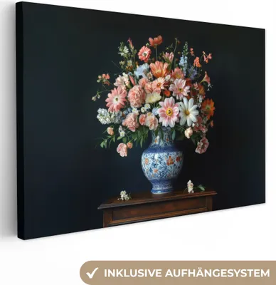 Obrázek produktu pro Obrazy na plátně 120x80 cm - Květiny - Růžová, nástěnné umění, dekorace do obývacího pokoje, obraz