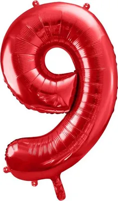 Produktbild von Ziffernballon Zahlenballon Geburtstag Ziffern Silvester Rot - 9