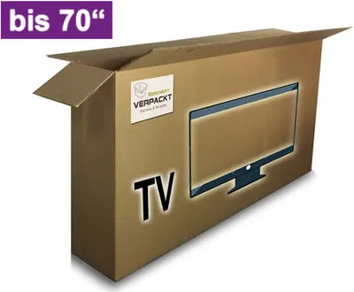Produktbild von TV-Karton für Fernseher und Monitore 65" bis 70" / 1800x250x1000 mm