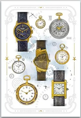 Image de Carte 12 x 18 cm + enveloppe Montres - DaVinci