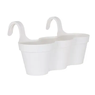 Produktbild von Artevasi Capri Balcony Triple Pot, Weiß, 11 l, 305 mm, 540 mm, 280 mm, 4 Stück(e)