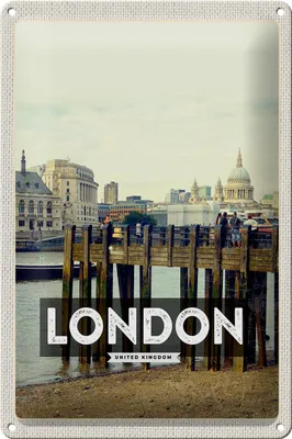 Produktbild von Blechschild Reise 20x30cm London Architektur