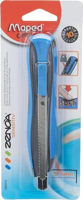 Imagen del producto de Maped Cutter Zenoa Sensitiv, cuchilla: 9 mm, color azul