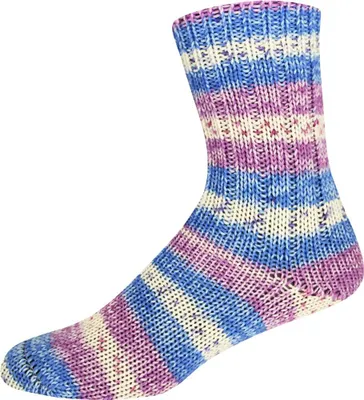 Produktbild von ONline Garne Sockenwolle 6-fach Sort. 384 Merino Color 75% Schurwolle 25% Polyyacryl,150g 375 m 3161
