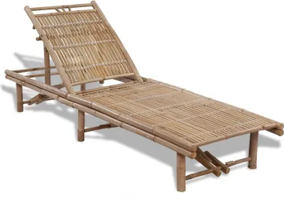 Zdjęcie produktu dla Leżak plażowy, bambusowy