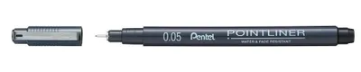 Produktbild von Pentel Pointliner, Clip, Stick-Kugelschreiber, Schwarz, 12 Stück(e)