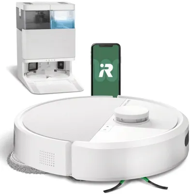 Produktbild von iRobot Roomba Plus 405 Combo Robot + AutoWash Dock, Beutellos, Weiß, Rund, Staubbeutel, 3 Rad/Räder, Ladend, Purification