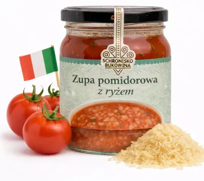 Produktbild von Tomatensuppe mit Reis 400 ml - Schronisko Bukowina